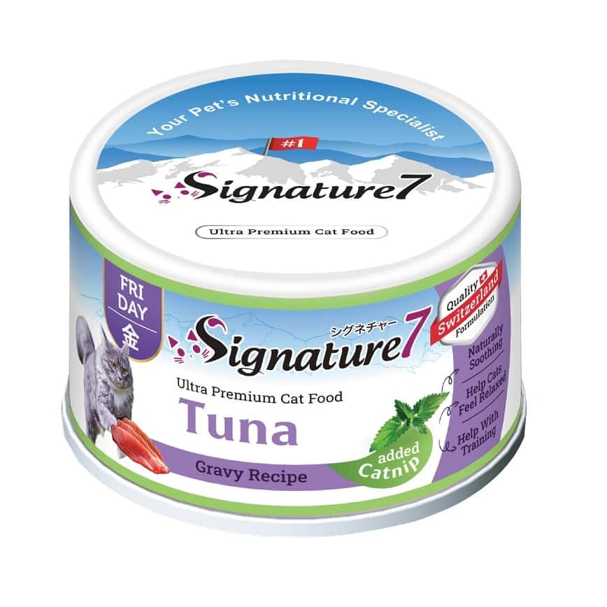 Signature7 貓罐頭 貓薄荷舒壓配方肉湯罐罐 吞拿魚 70g (S7-084642) (星期五) (圖片2)