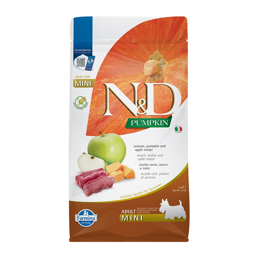 Farmina N&D 狗糧 南瓜無穀系列 鹿肉蘋果 細粒 2kg (PND0020011) (圖片2)