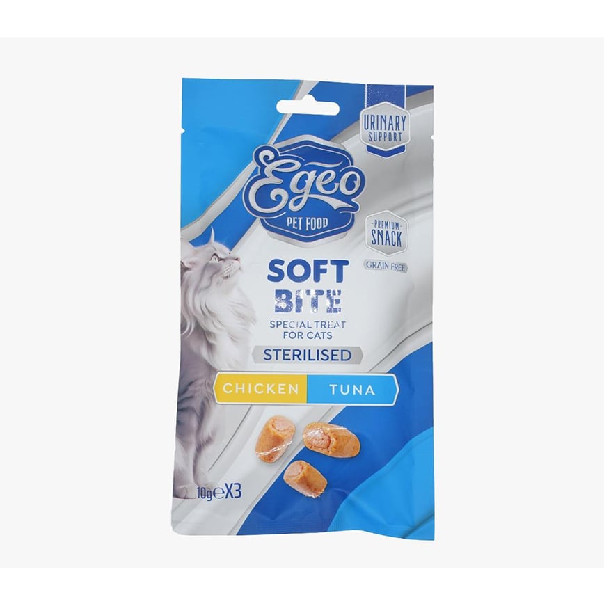 Egeo 貓零食 肉醬夾心系列 雞+金槍魚 3x10g (HF04250) (圖片2)