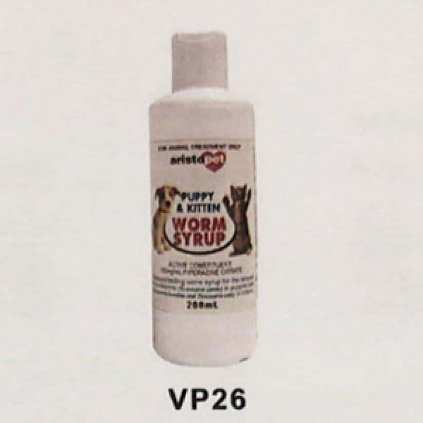Aristopet澳洲 幼犬幼貓驅蟲糖漿 PUPPY & KITTY WORM SYRUP 200ml (貓犬用) VP26 (停售) (圖片2)
