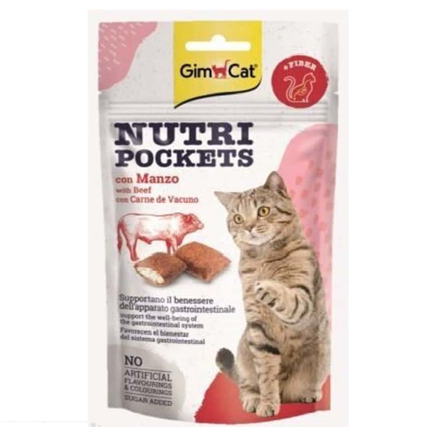 Gim Cat 貓零食 牛肉味麥芽去毛球貓脆脆夾心小食 60g (圖片2)