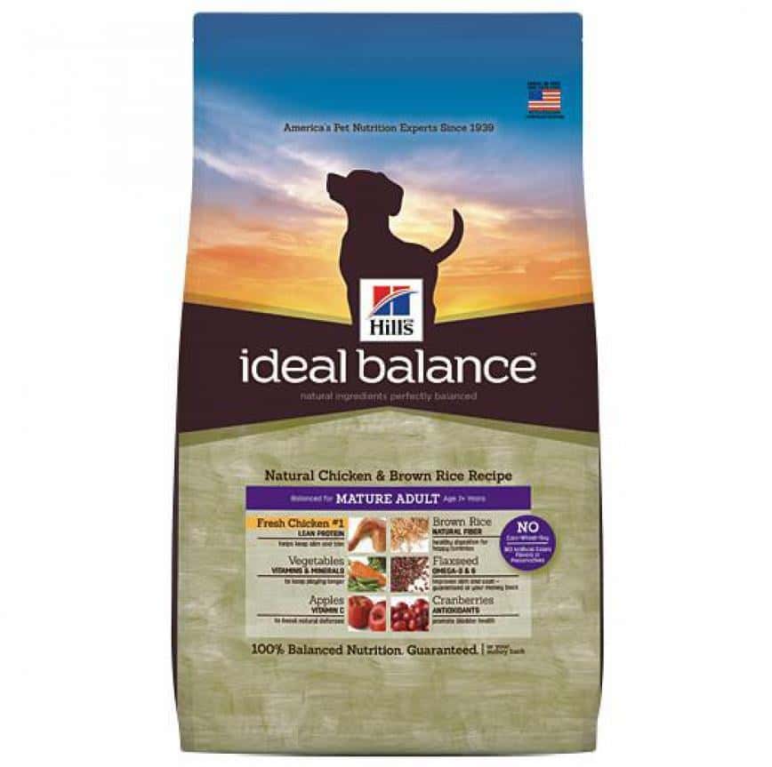 Hills 狗糧 Ideal Balance 天然高齡犬配方 雞肉及糙米餐 30lb (圖片2)