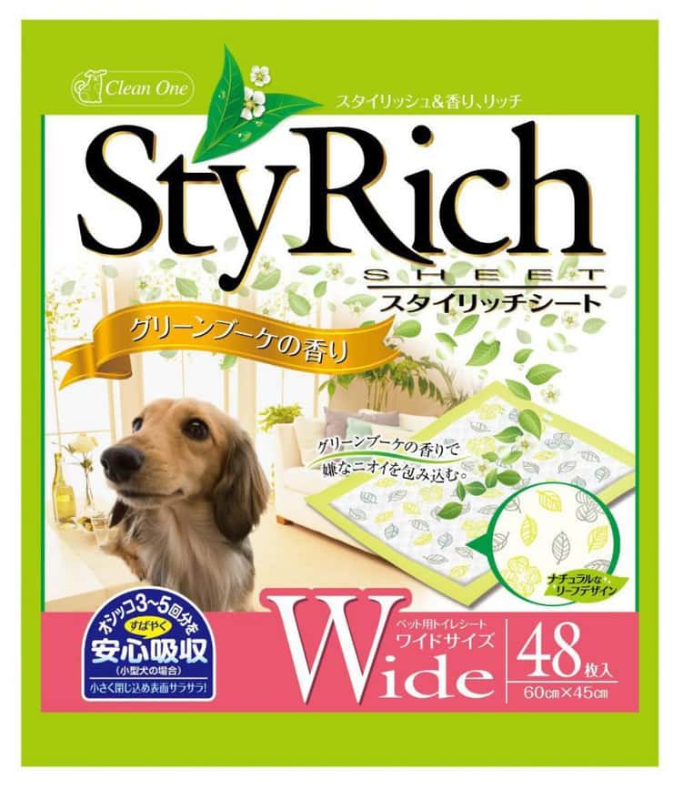 日本StyRich Wide 花香味寵物尿墊 狗尿墊 狗尿片 [45*60 L碼 48枚入] (粉紅) (圖片2)