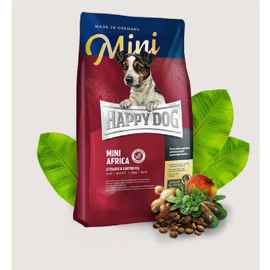 Happy Dog Supreme Mini 小型犬非洲鴕鳥肉無榖物配方 Mini Africa 4kg (60121) (圖片2)