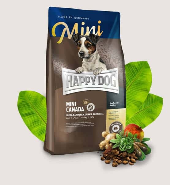 Happy Dog Supreme Mini 小型犬加拿大三文魚兔肉羊肉無榖物高能量配方 Mini Canada 1kg (圖片2)