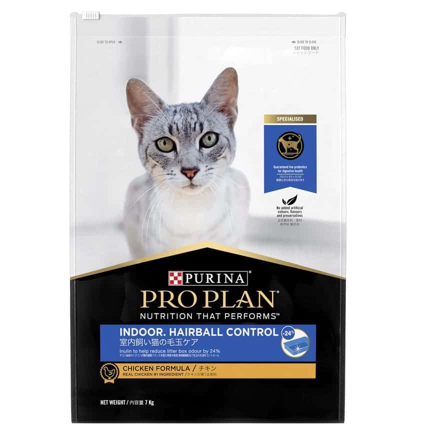 PURINA PROPLAN 冠能 貓糧 成貓室內去毛球配方 雞肉 7kg (12433231) (圖片2)