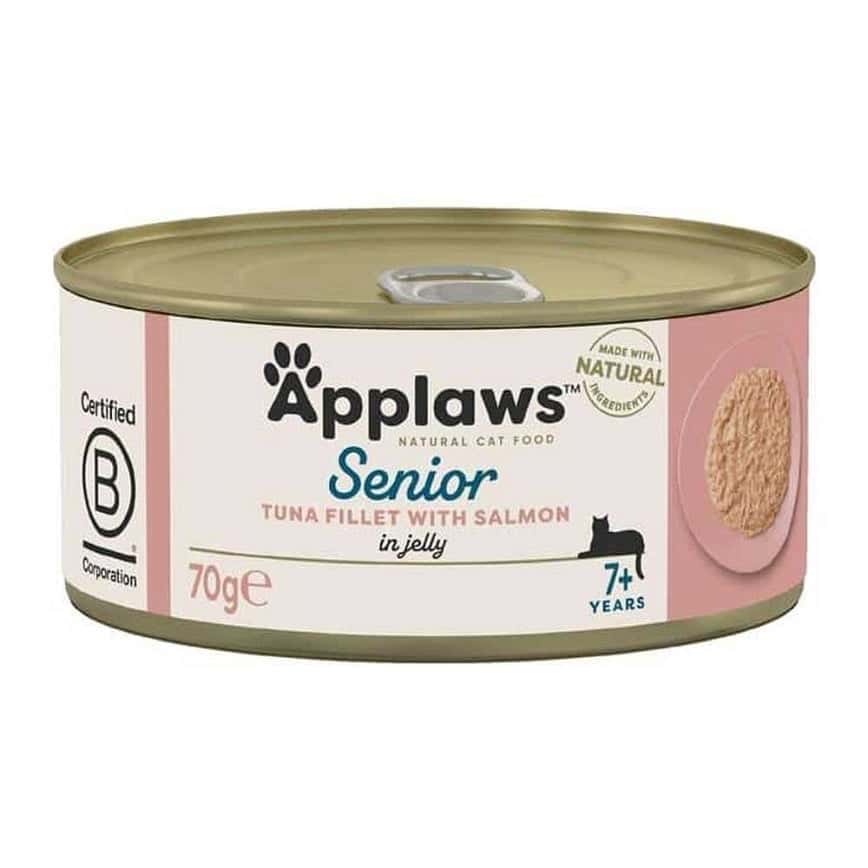 Applaws 貓罐頭 啫喱高齡貓用7+ 吞拿魚及三文魚 Senior Tuna with Salmon in Jelly 70g (淺粉) (1328) (圖片2)