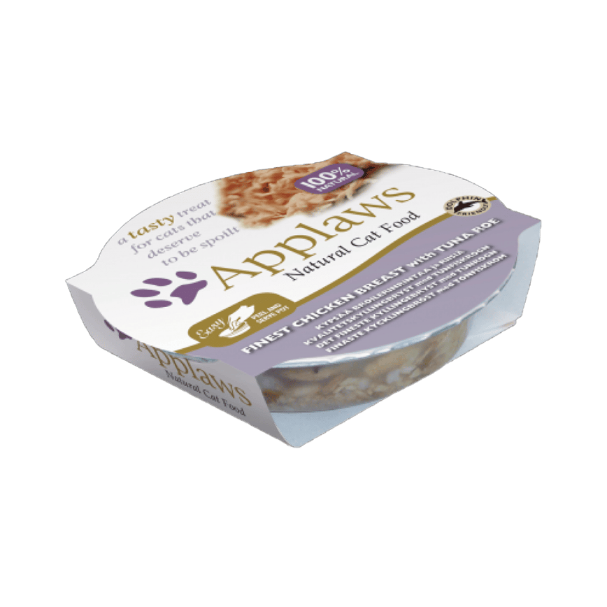Applaws 貓濕糧 Cat Pot 肉湯系列 雞胸及吞拿魚子 Chicken Breast with Tuna Roe 60g (7006) (圖片2)