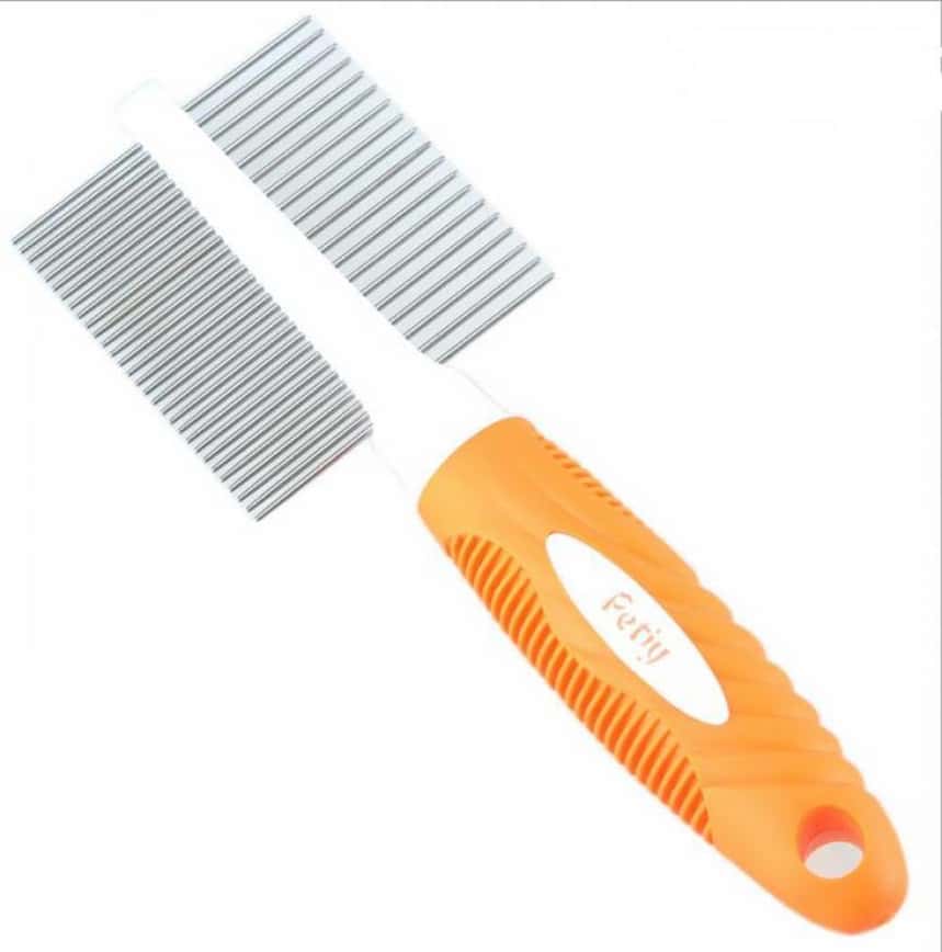 Petiy Beauty 塑料柄排針雙面梳毛刷 19針+30針 (貓犬用) (Y91014) (圖片2)