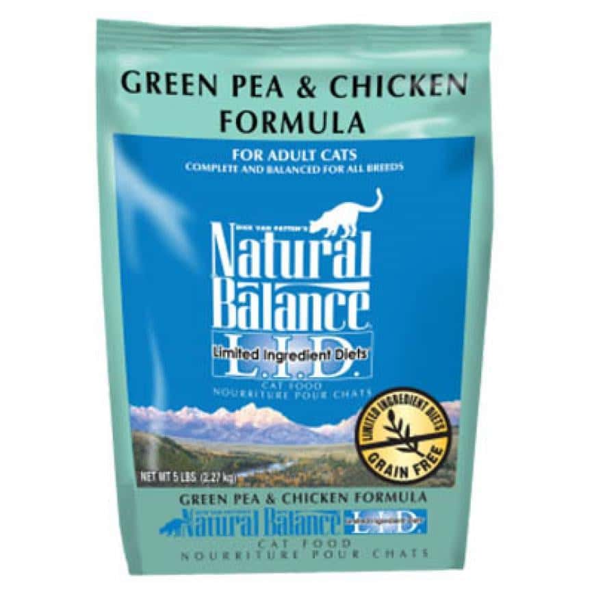 Natural Balance雪山 貓糧 低敏無穀青豌豆雞肉成貓配方 L.I.D Green Pea & Chicken 10lb (淺藍) (NBGC-2C) (圖片2)