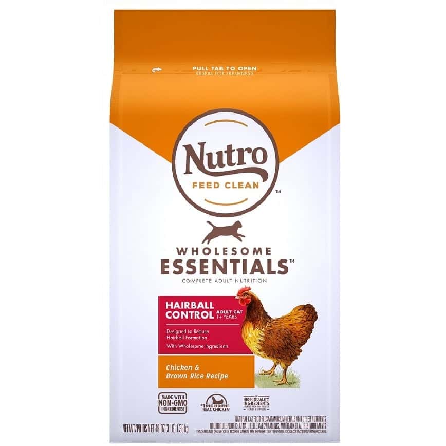 Nutro 成貓糧 特級去毛球配方 雞肉及糙米 3lb (10182889) (圖片2)