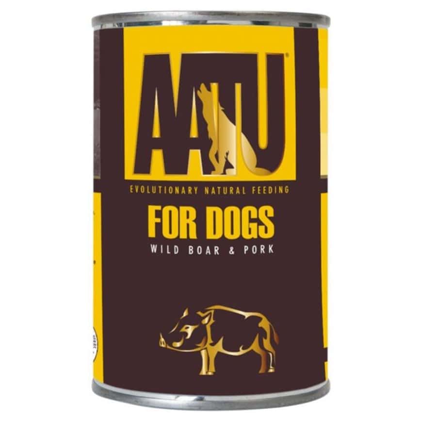 AATU 狗罐頭 全配方狗用主食罐頭系列 90/10/0 豬及野豬全配方 400g (ATWP400) (圖片2)