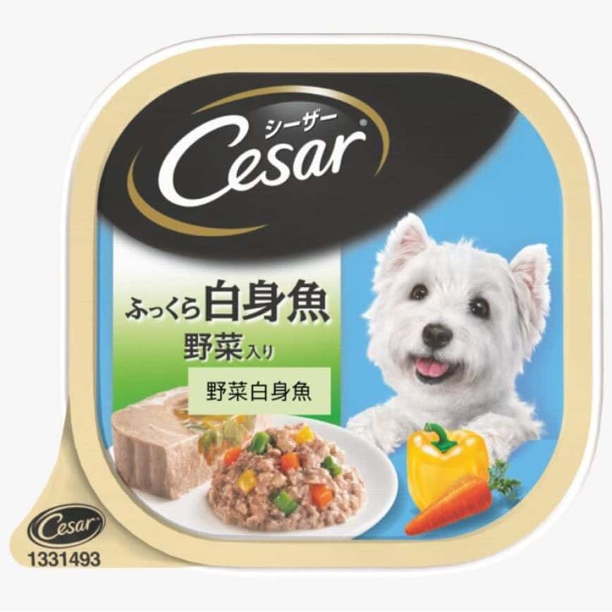 Cesar西莎 鋁罐狗罐頭 日系野菜白身魚 100g (10230221) (圖片2)