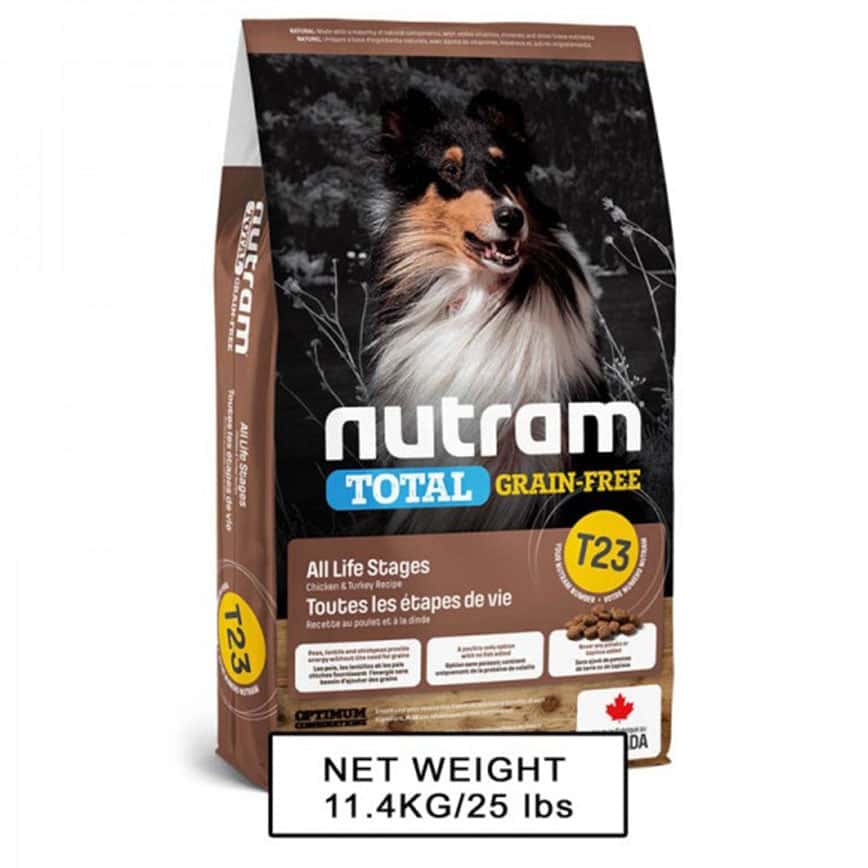 nutram紐頓 狗糧 無薯無穀糧大型犬 雞肉火雞 Turkey Chicken & Duck T23 2kg (NT-T23-2K) (圖片2)