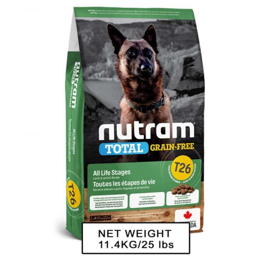 nutram紐頓 狗糧 無薯無穀糧大型犬 羊肉及豆莢 Lamb & Legumes T26 2kg (NT-T26-2K) (圖片2)