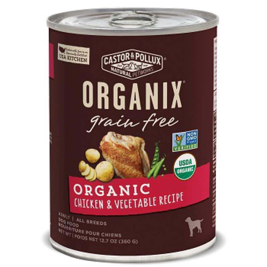CASTOR & POLLUX ORGANIX 狗罐頭 有機無穀物 雞肉及蔬菜 ORGANIC CHICKEN & VEGETABLE RECIPE 12.7oz (36002) (圖片2)