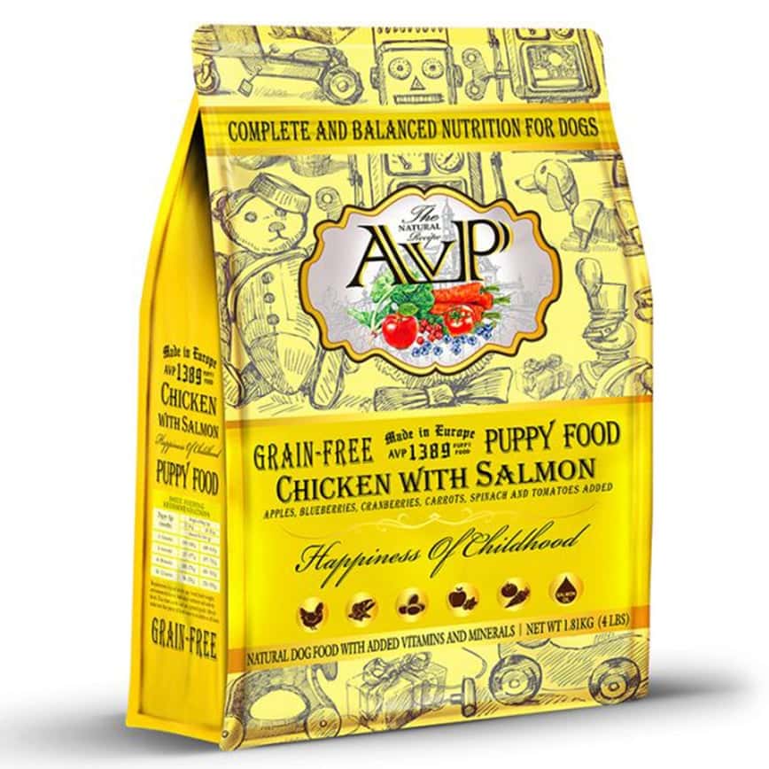 AVP愛威堡 狗糧 無穀物幼犬糧 雞肉三文魚配方 4lb (JEOAVP090138904) (圖片2)