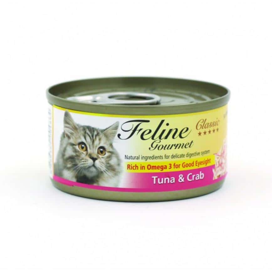 Feline Gourmet 貓罐頭去毛球配方 吞拿魚及蟹肉 80g (FG80-3) (圖片2)