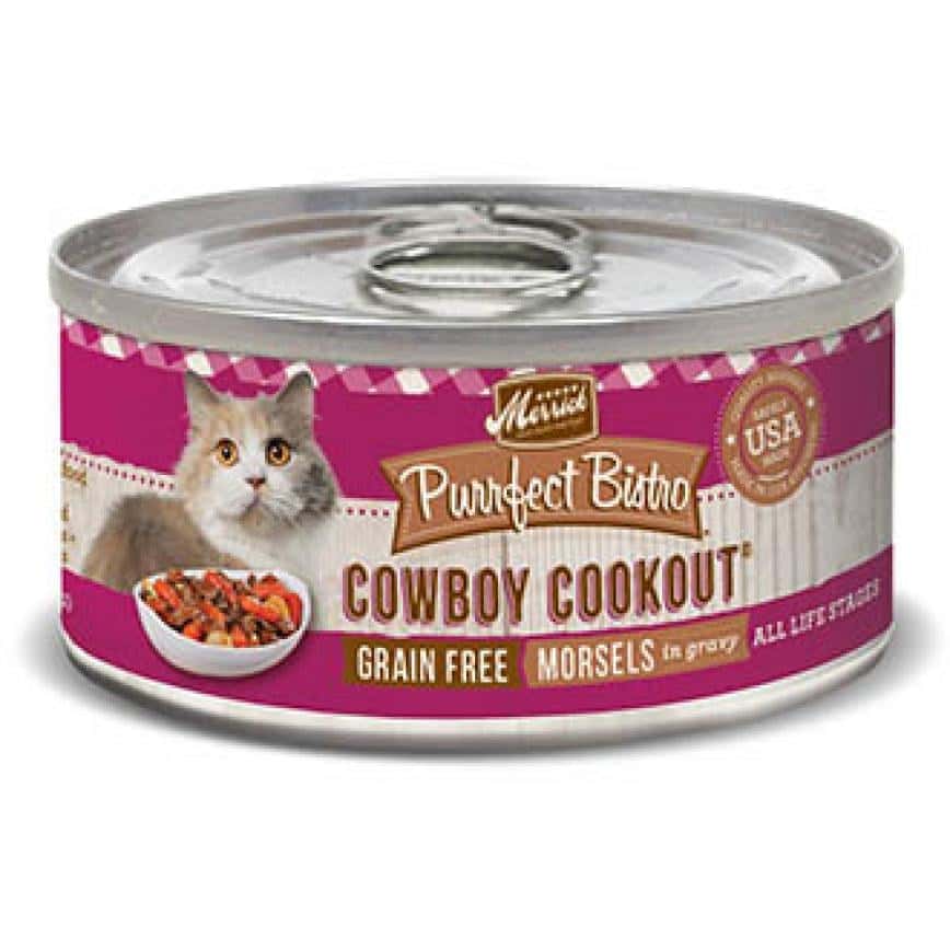 Merrick 無穀物牛肉牛肝肉粒貓罐頭 Cowboy Cookout 5.5oz (01809) (圖片2)