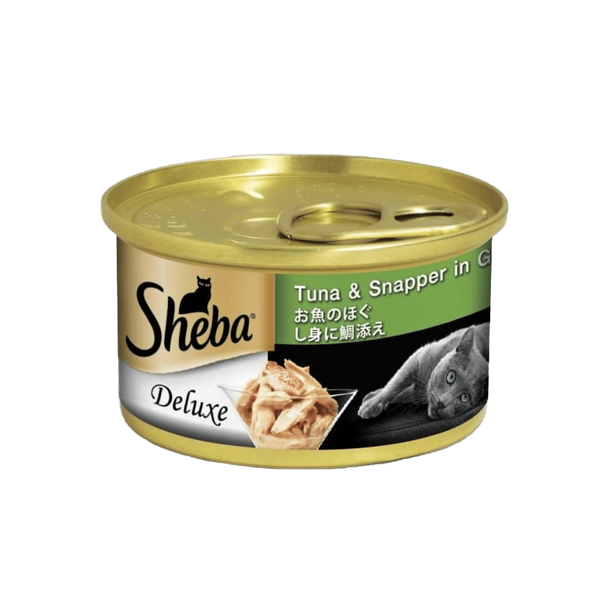 Sheba 日系貓罐頭 湯汁吞拿魚加鯛魚 85g 淺綠色 (10290929) (圖片2)