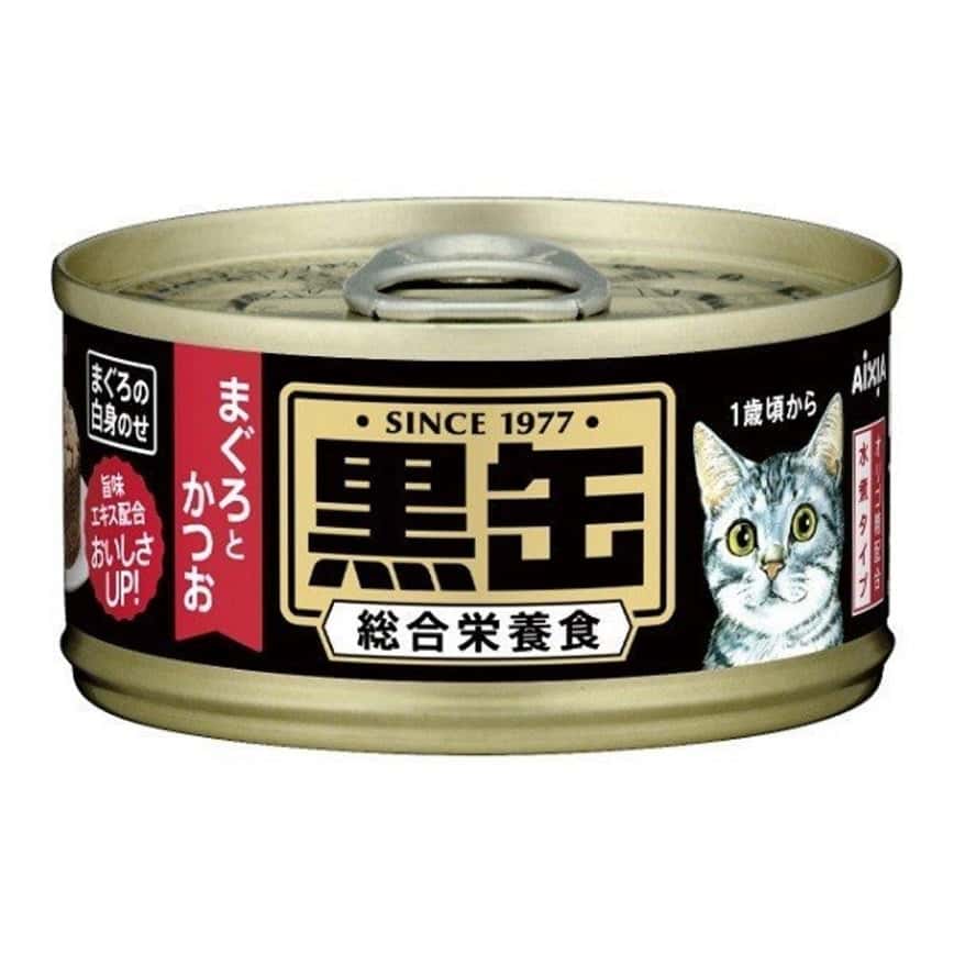 AIXIA 愛喜雅 貓罐頭 黑缶系列 金槍魚加鰹魚 80g (BCM-13) (圖片2)