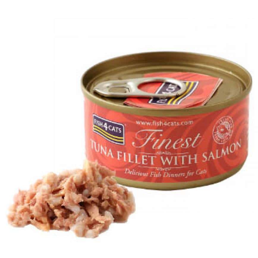 Fish4Cats Finest貓主食罐 吞拿魚加三文魚 Tuna Fillet With Salmon 70g (圖片2)
