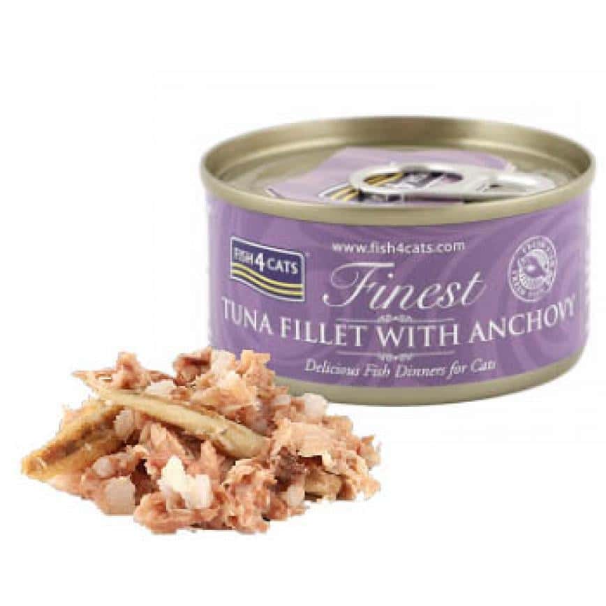 Fish4Cats Finest貓主食罐 吞拿魚加鳳尾魚 Tuna Fillet with Anchovy 70g (圖片2)