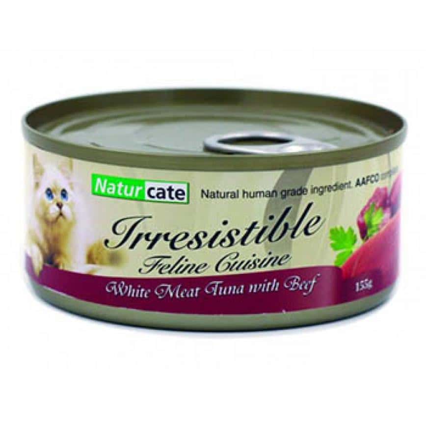 Naturcate 貓罐頭 白肉吞拿+牛肉 155g (NC155-7) (圖片2)