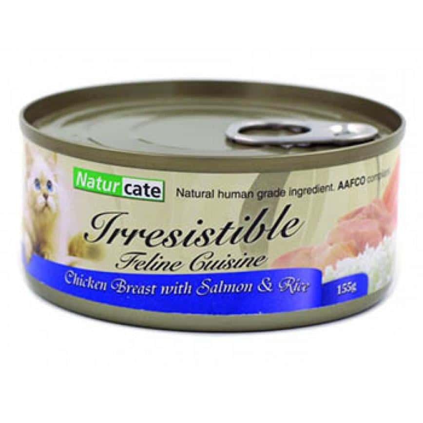 Naturcate 貓罐頭 嫩雞胸+三文魚+飯 155g (NC155-10) (圖片2)