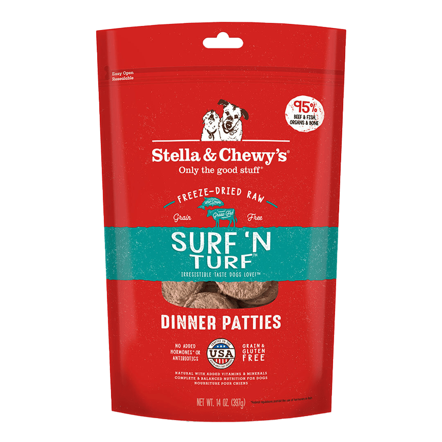 Stella & Chewy's 狗糧 凍乾生肉主糧 海陸佳餚 三文魚牛肉配方 14oz (SC019-A) (圖片2)