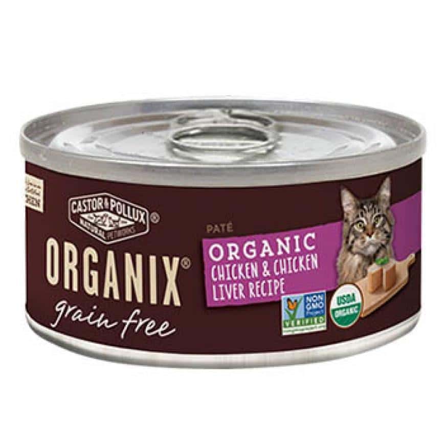CASTOR & POLLUX ORGANIX 貓罐頭 有機無穀物 雞肉及雞肝肉醬配方 3oz (7932) (圖片2)