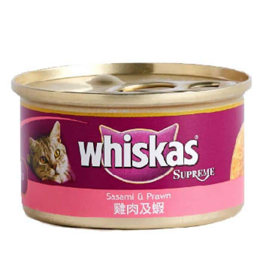 whiskas偉嘉 極品貓罐頭 雞肉及蝦 85g (HK04111) (圖片2)