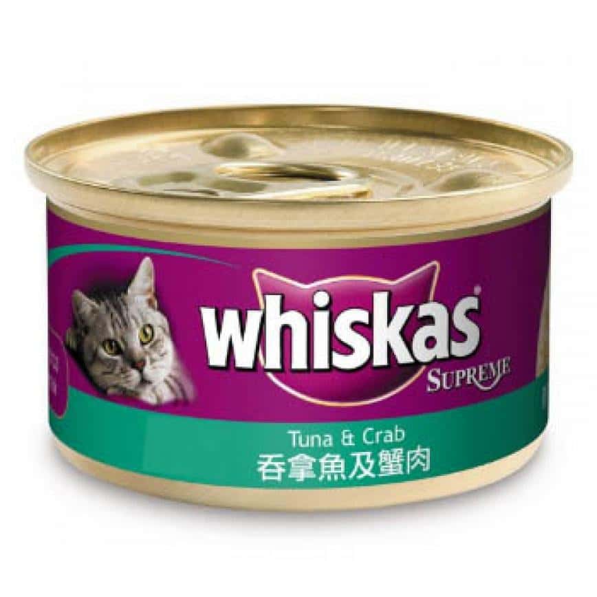 whiskas偉嘉 極品貓罐頭 吞拿魚及蟹肉 85g (CP04305) (圖片2)