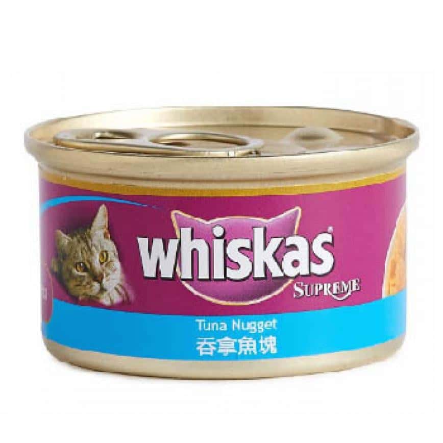 whiskas偉嘉 極品貓罐頭 吞拿魚塊 85g (HK04570) (圖片2)
