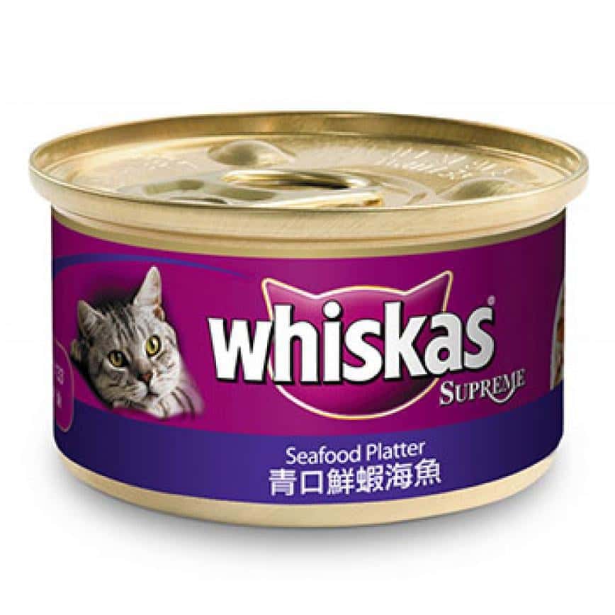 whiskas偉嘉 極品貓罐頭 青口鮮蝦及海魚 85g (10164428) (圖片2)