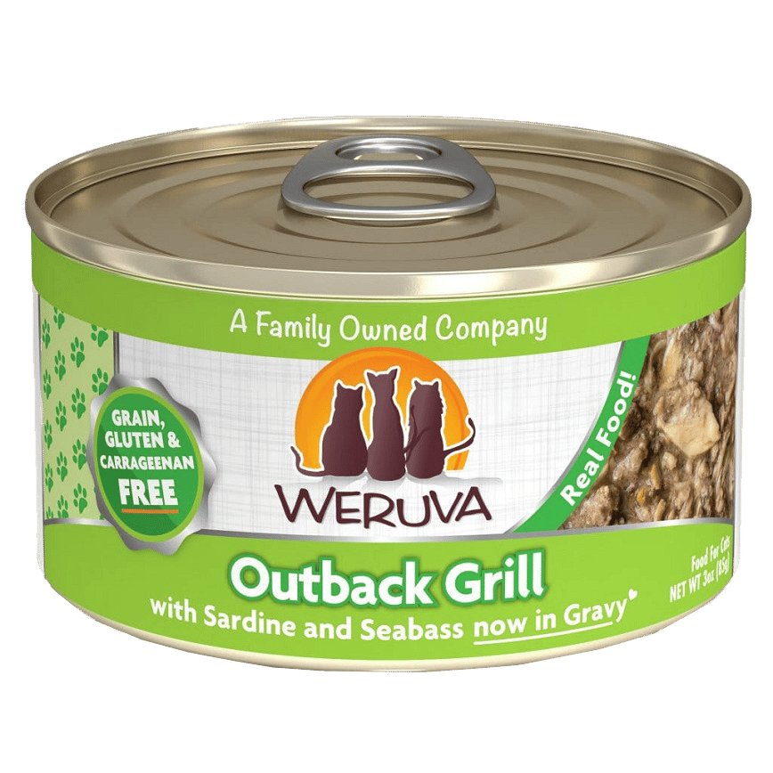 WeRuVa 貓罐頭 主食罐 野生澳洲鰺魚及金目鱸魚 Outback Grill 85g (青綠) (001060) (圖片2)