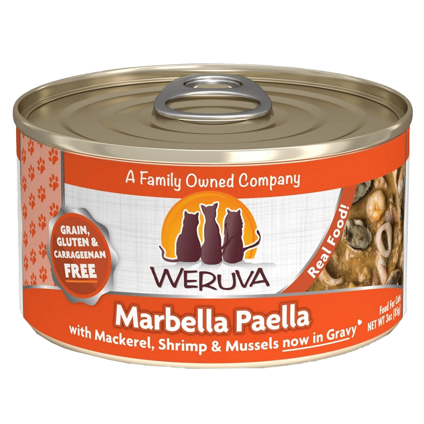 WeRuVa 貓罐頭 主食罐 野生鯖魚海蝦及魷魚青口 85g (橙) (001061) (圖片2)