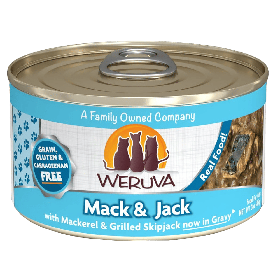 WeRuVa 貓罐頭 主食罐 野生鯖魚及鰹魚 Mack and Jack 85g (淺藍) (001063) (圖片2)