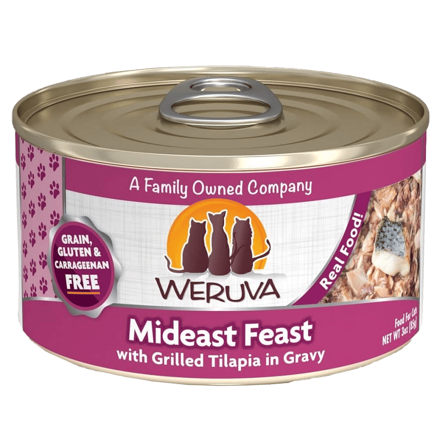 WeRuVa 貓罐頭 主食罐 野生吞拿魚肉及鯽魚 Mideast Feast 85g (紫紅) (001065) (圖片2)