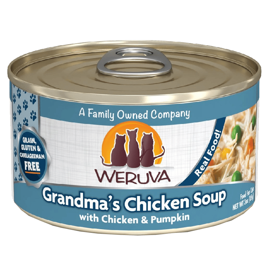 WeRuVa 貓罐頭 主食罐 雞湯、無骨及去皮雞胸肉、南瓜 85g (灰藍) (001040) (圖片2)