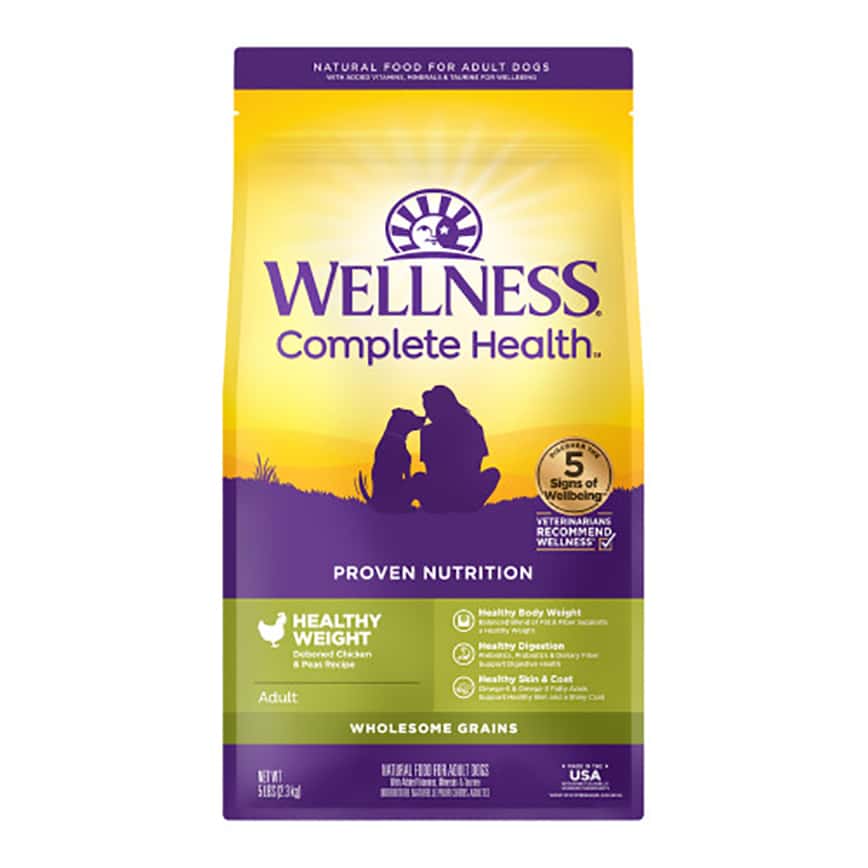 WELLNESS 狗糧 Complete Health GRAINED 低脂減肥配方 雞肉豌豆 5lb (89101) (圖片2)