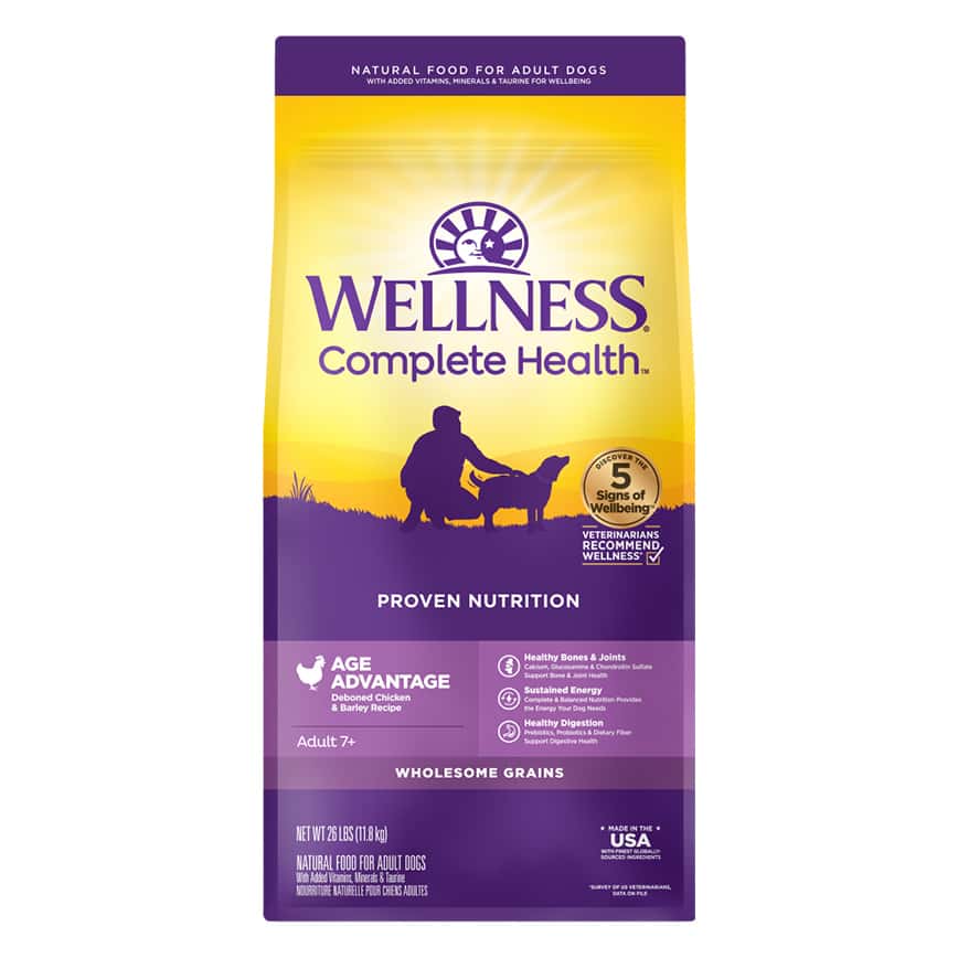 WELLNESS 狗糧 Complete Health GRAINED 老犬護理配方 雞肉燕麥 15lb (8907) (圖片2)