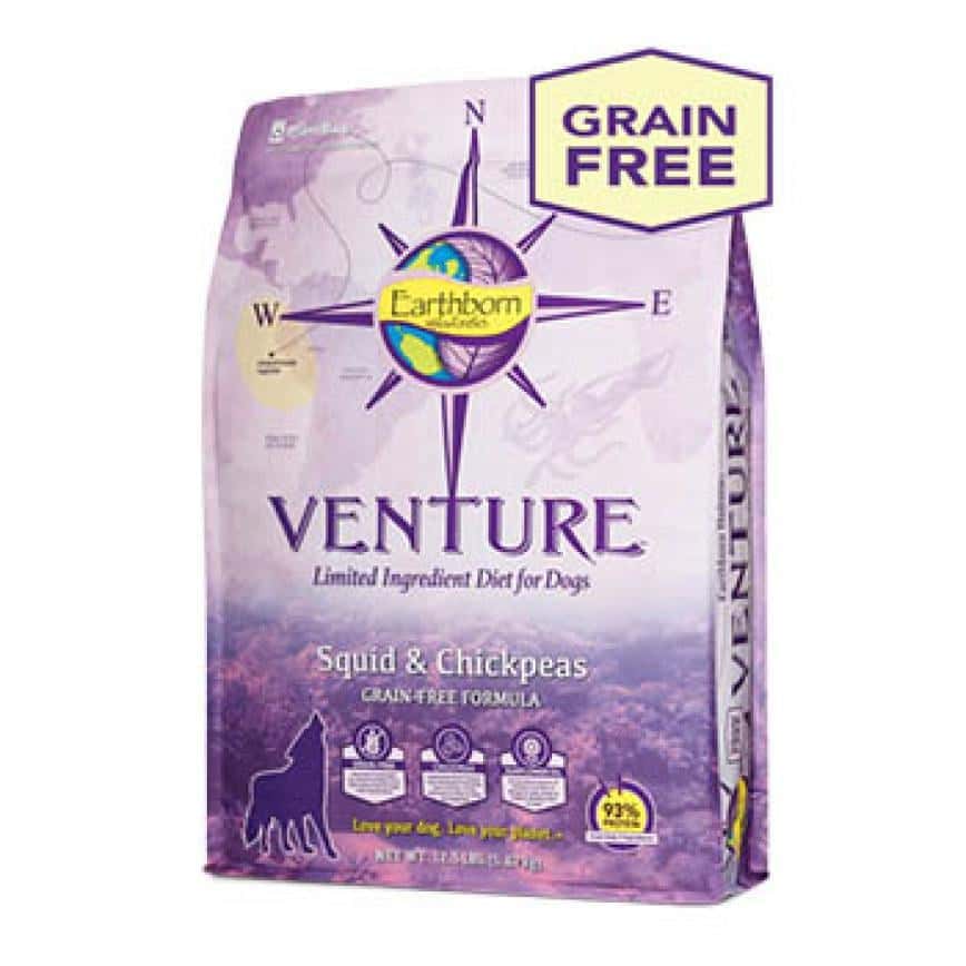 Earthborn Holistic Venture 低敏 單一動物蛋白全犬配方 秘魯魷魚+鷹咀豆 25lb (圖片2)