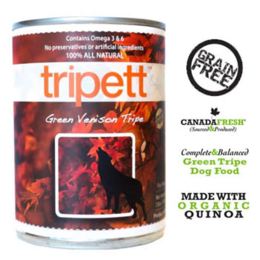 PetKind Tripett 狗罐頭 無穀物鹿草胃配方 Green Venison Tripe 14oz (1-883) (圖片2)
