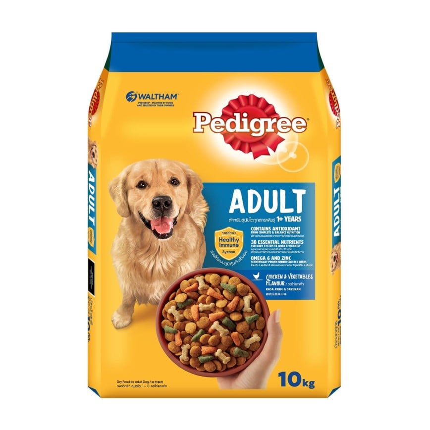 Pedigree寶路 成犬乾糧 雞肉及蔬菜 10kg (10274433/10236628) (新舊包裝隨機出貨) (圖片2)