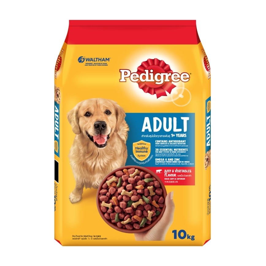 Pedigree寶路 成犬乾糧 牛肉及蔬菜 10kg (10274438) (新舊包裝隨機出貨) (圖片2)