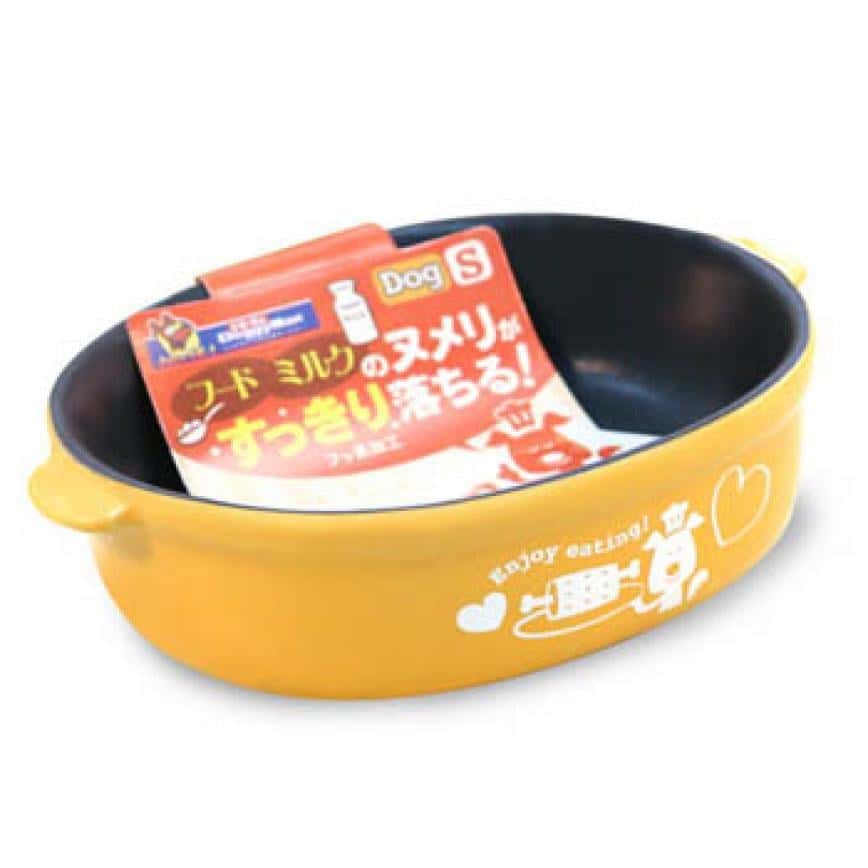 DoggyMan 陶瓷寵物易潔碗 中碼 (米黃色) (貓犬用) (圖片2)