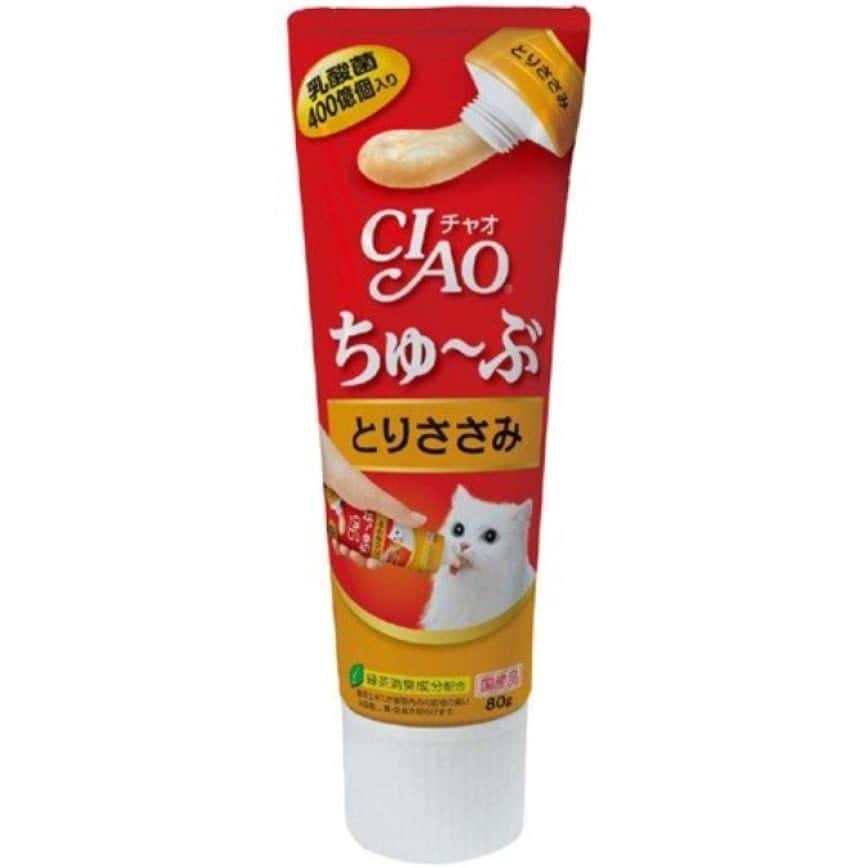 CIAO 貓零食 日本貓用營養膏 乳酸菌營養膏 雞肉味 80g (橙) (CS-153) (圖片2)