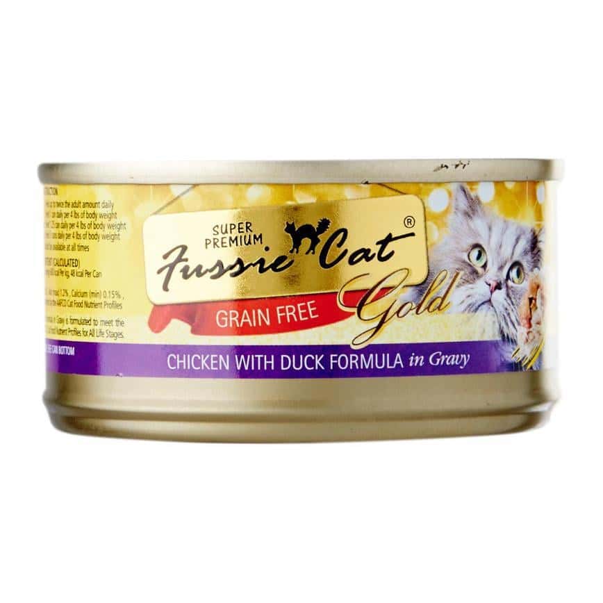 Fussie Cat 貓罐頭 金鑽 雞肉+鴨肉 Chicken with Duck in Gravy 80g (FU-CDC) (圖片2)