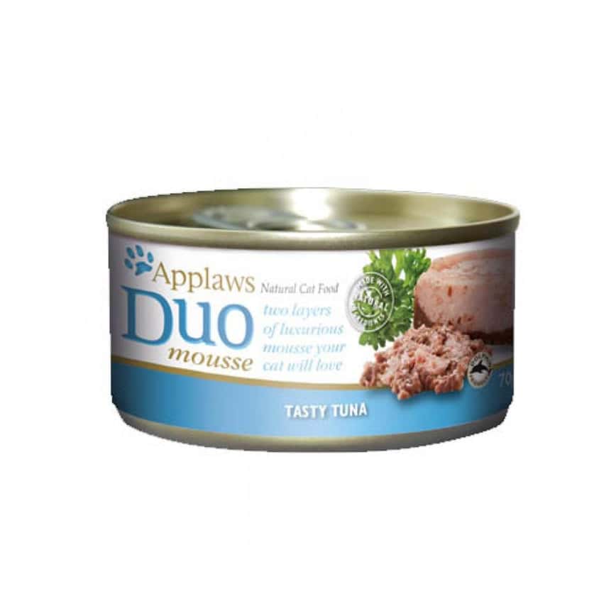 Applaws 貓罐頭 雙層慕絲系列 紅肉&白肉吞拿魚 Duo Mousse Tuna Wholemeat with Tuna 70g (1071) (圖片2)